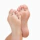 crossed feet